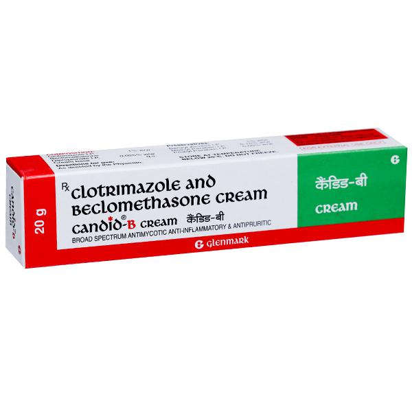 Candid B clotrimazole and beclomethasone cream 20 g product pack