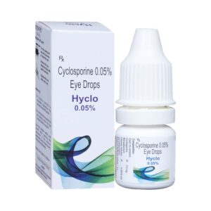 Hyclo 0.05% cyclosporine eye drops 5 ml product pack