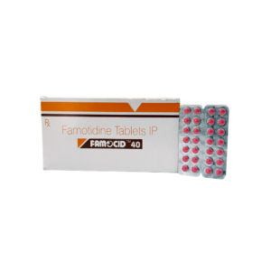 Famocid 40 mg famotidine tablets product pack